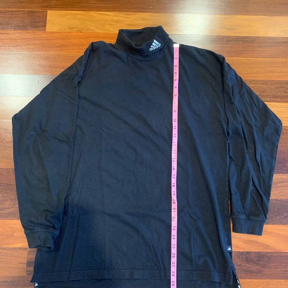 Vintage Adidas Men's Black Turtleneck